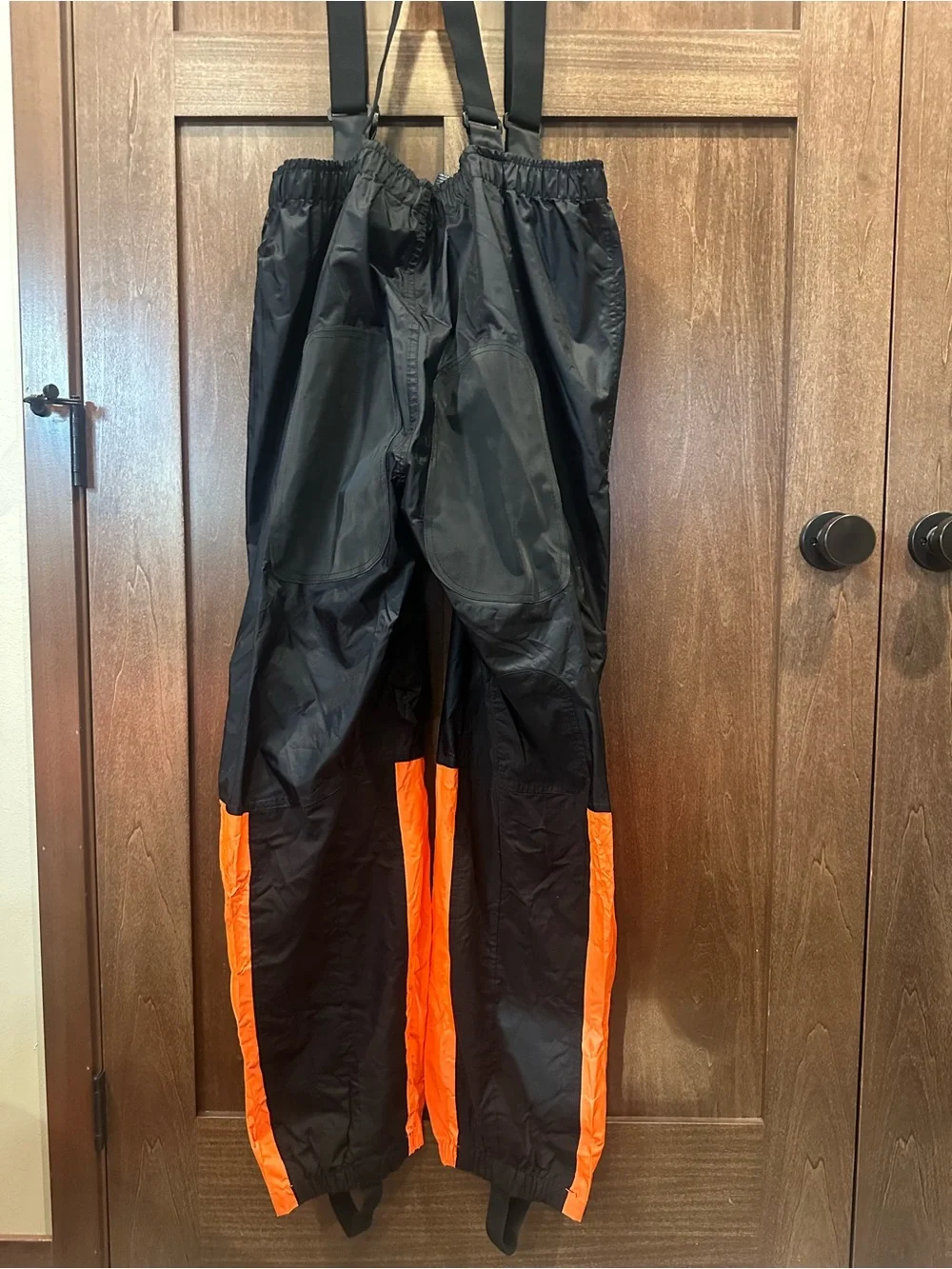 Harley-Davidson Orange and Black Reflective Rain Jacket & Overalls with Bag